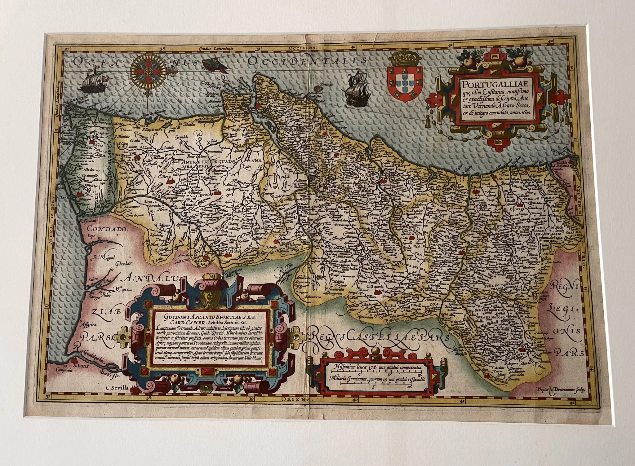 Figura 7 Mapa de Portugal Mercator Hondius