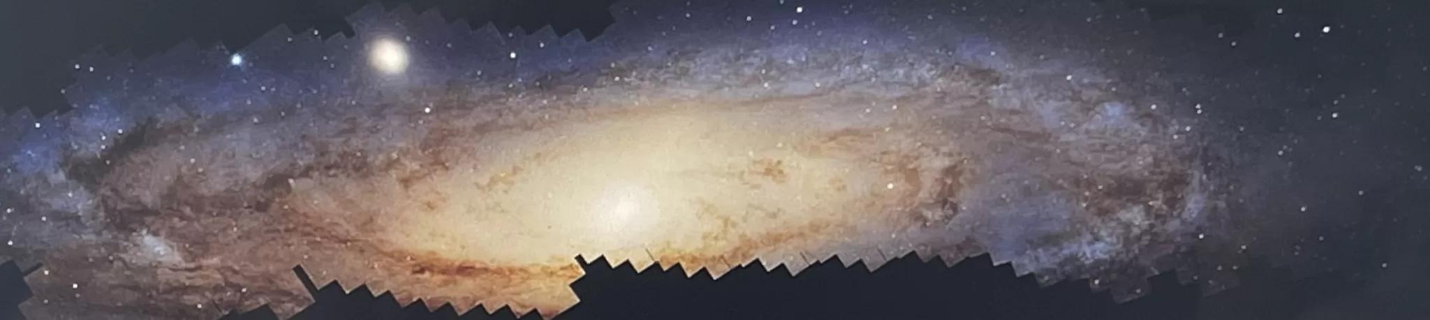 Figura 10. Galaxia Andromeda imagem de alta definicao telescopio espacial