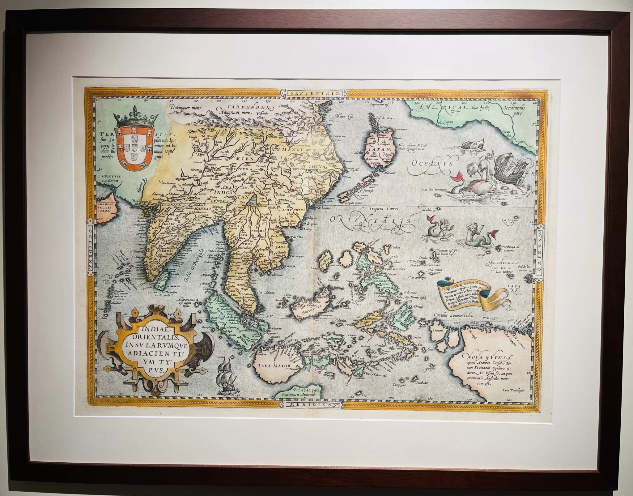 Figura 6 O Indo Pacificodiz se que o futuro A. Ortelius 1595 Theatrum Orbis Terrarum