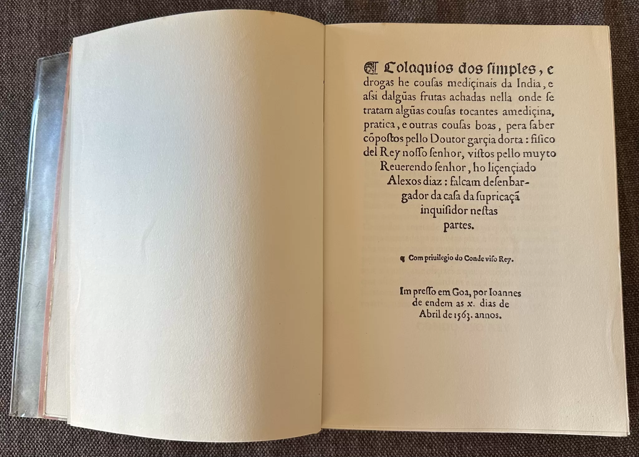 Fig. 4 Coloquio dos Simples Ed. fac similada